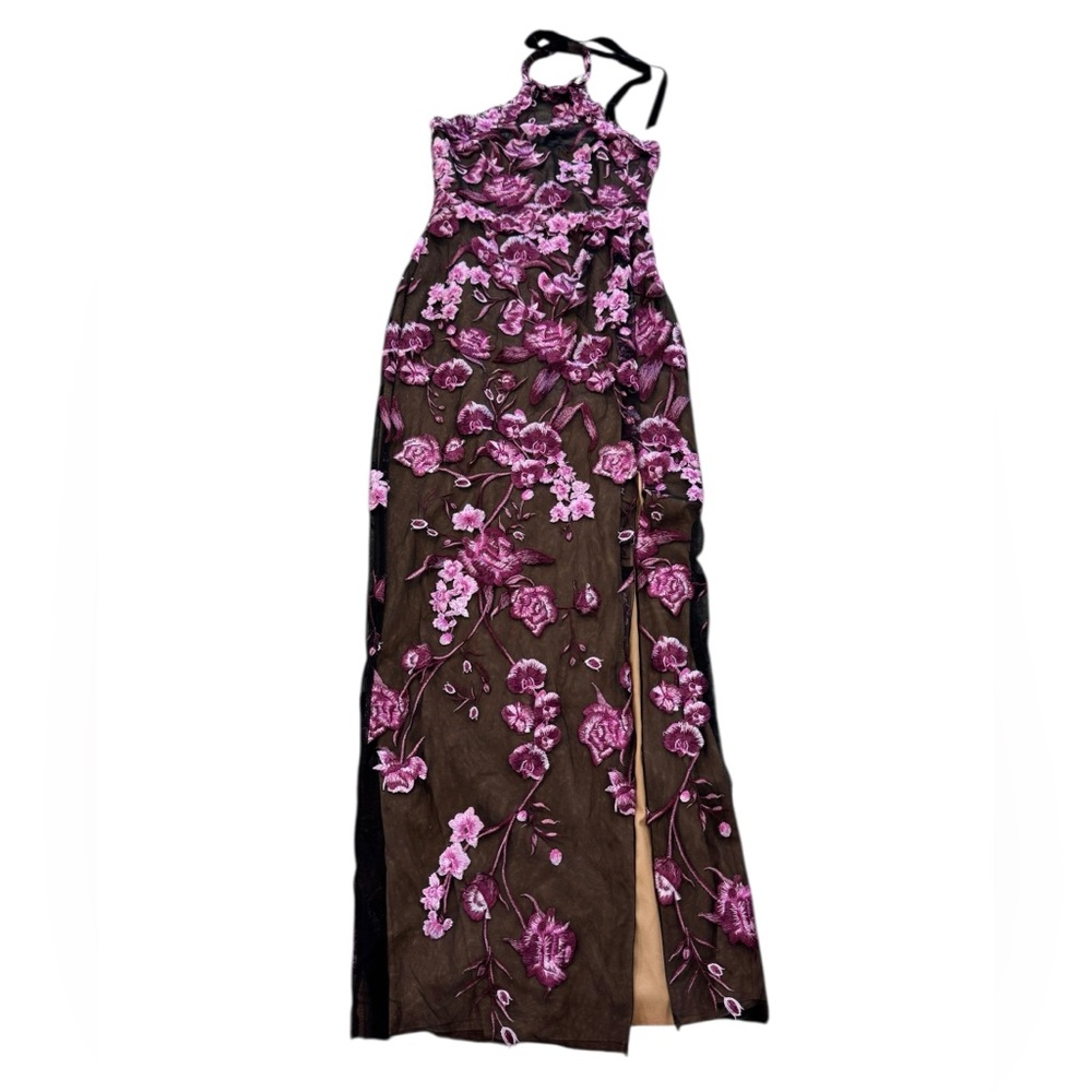 MARCHESA NOTTE***Elegant Floral Embroidered Dress Gown***US 6***$1195 NWT - Picture 6 of 6